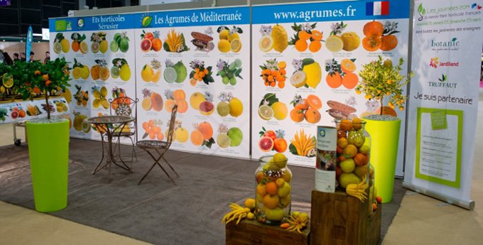 Stand Agrumes Bio Salon du Végétal Innovation 2014 